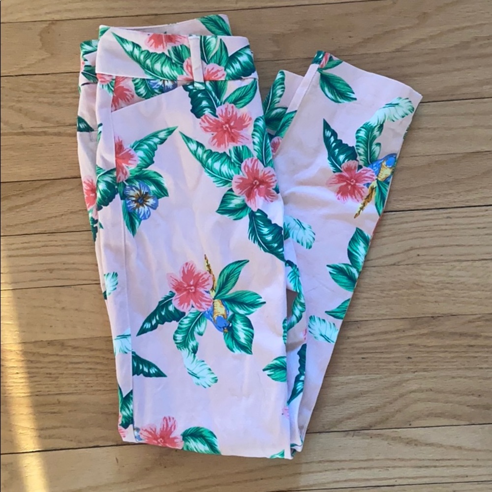 NWOT Old Navy Tropical Pattern Straight leg Pants